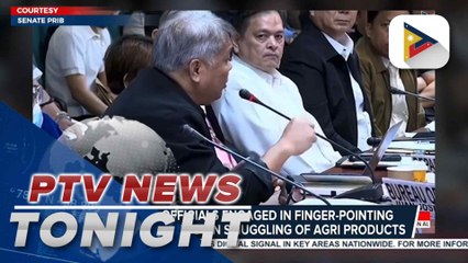 BOC, DA officials engaged in finger-pointing during the hearing on smuggling of agri products; senators call on BOC to tighten security in the whole country to avoid smuggling activities