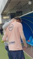 La inesperada visita de Iniesta durante el entrenamiento del Barça