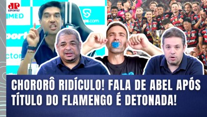 "CHORA, ABEL!!!" Pilhado CHUPA CHUPETA e EXPÕE os "ASTERISCOS" do Palmeiras após TÍTULO do Flamengo!