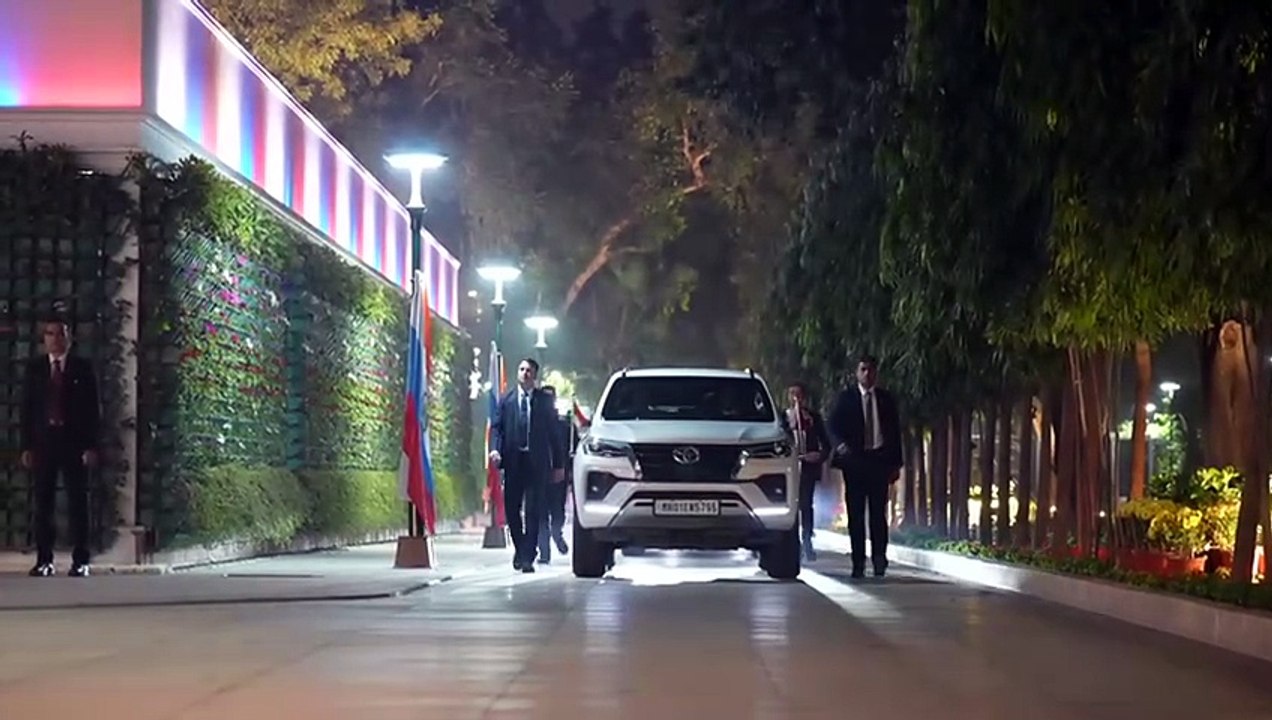 Vladimir Putin en la casa de Narendra Modi