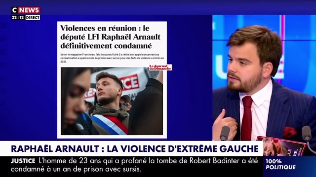 Le député LFI Thomas Portes menace directement les journalistes de Cnews et Frontières et lance un appel à ses troupes : «Il faut les mettre hors d'état de nuire ! »