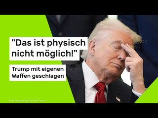 "Das ist physisch nicht möglich!" US-Präsident mit eigenen Waffen geschlagen