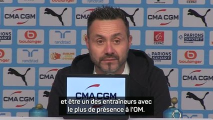 Marseille - De Zerbi : ''Je me vois toujours à long terme ici"