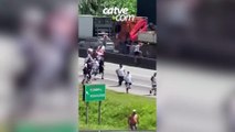 Confronto entre torcidas bloqueia BR-101 em Itapema