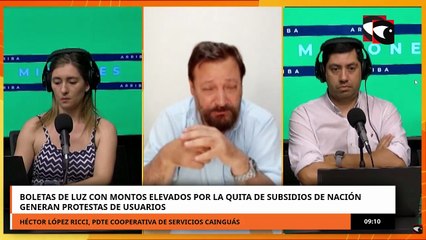 Boletas de luz con quita de subsidios de Nación generan protestas por parte de usuarios