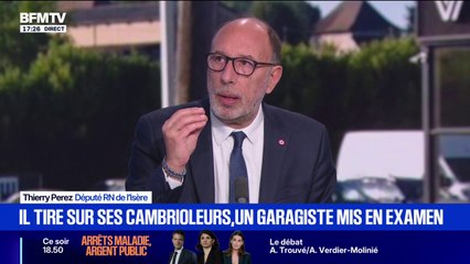 Garagiste ayant tiré sur des cambrioleurs: "On peut comprendre l'attitude de ce garagiste", affirme Thierry Perez, député RN de l'Isère