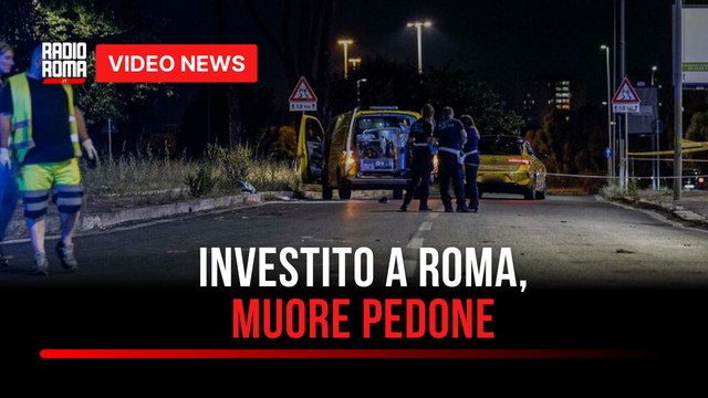 Investito a Roma, muore pedone