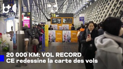 Près de 30 h en vol: vols record sans escale reliant 3 continents et 20 000 km