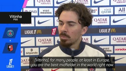 Vitinha delighted to hear 'best midfielder in the world' compliments