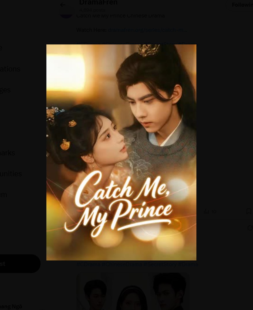 ⁣Catch Me My Prince Chinese Drama - English SUb