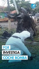 FGR investiga como delincuencia organizada atentado con coche bomba en Coahuayana, Michoacán