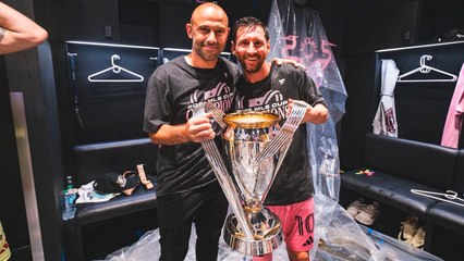 Messi encabeza los festejos del Inter Miami tras la victoria contra Vancouver