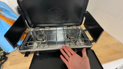 The best 2-burner gas stove for camping, tailgating, grilling, BBQ, and more, with foldable legs and a carrying handle. An honest review!