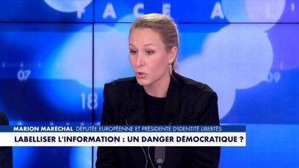 Marion Maréchal sur la labellisation des médias : «L'Etat veut reprendre le contrôle.»