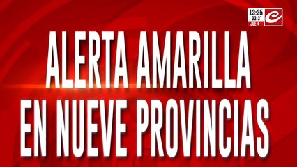 Alerta amarilla en nueve provincias: máximas de 45° en algunos puntos del país