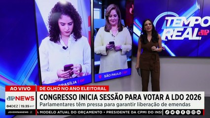 LDO: Congresso inicia sessão para votar orlamento de 2026 | TEMPO REAL