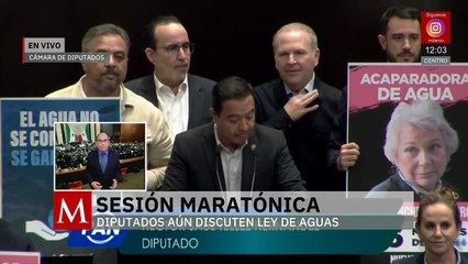 Diputados continúan en sesión maratónica para discutir la Ley de Aguas
