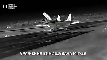 Ukraine destroys Russian MiG-29 fighter jet and Irtysh radar in drone strike in Crimea