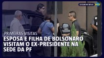 Michelle e Laura visitam Bolsonaro na PF em Brasília