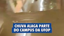 Chuva alaga parte do campus da UFOP