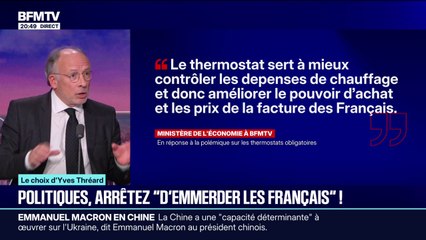 LE CHOIX D'YVES THRÉARD - "Politiques, arrêtez "d''emmerder les Français"!