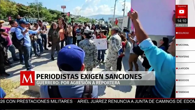 Periodistas exigen sanciones tras agresión a reportera frente a la GN en Chilpancingo