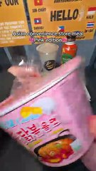 We are back! Missed you guys #oreemart #conveniencestore #pink #ramen #onigiri