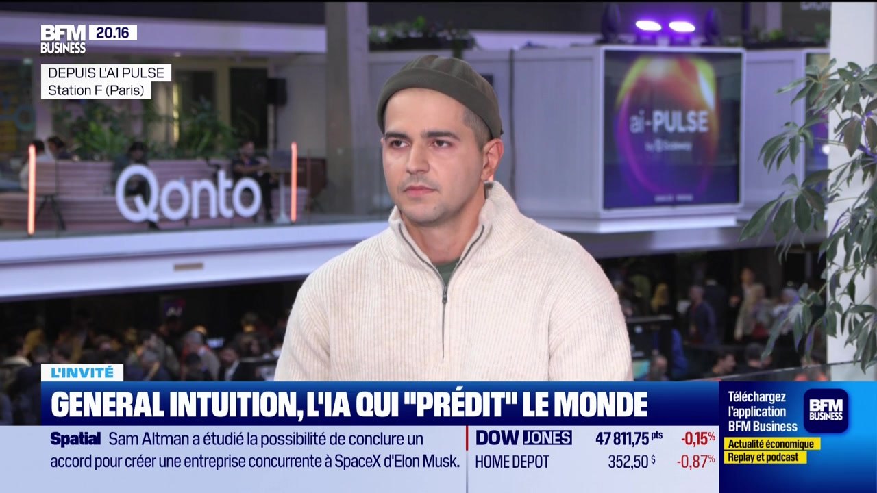 Vincent Micheli (General Intuition) : General Intuition, l'IA qui "prédit" le monde - 04/12