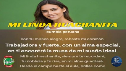 MI LINDA HUACHANITA POR JAVIER LINDO M.