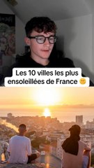 Les 10 villes les plusensoleillées de France 🌞 #ville #villes #soleil #classement