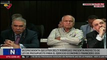 Vpdta. Rodríguez presenta Ley de Presupuesto para el Ejercicio Económico Financiero 2026