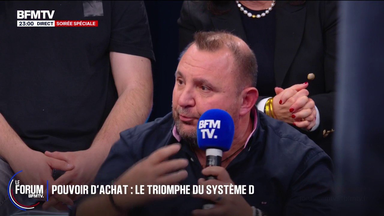 FORUM BFMTV - "Je fais une formule à 17,90 euros, je paye ma serveuse et ma plongeuse. Je vais dans un fast-food et je paye 21,50. Il y a un problème", dit Didier, restaurateur