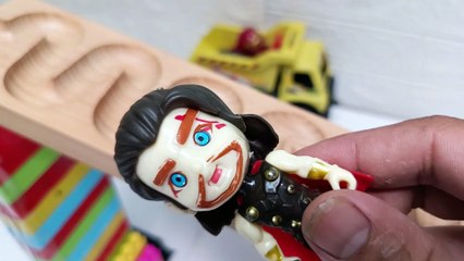 Marble Run Race ☆ HABA Slope &Retro Makita Truck, Excavator, Garbage Truck, Dump Truck,Ambulances