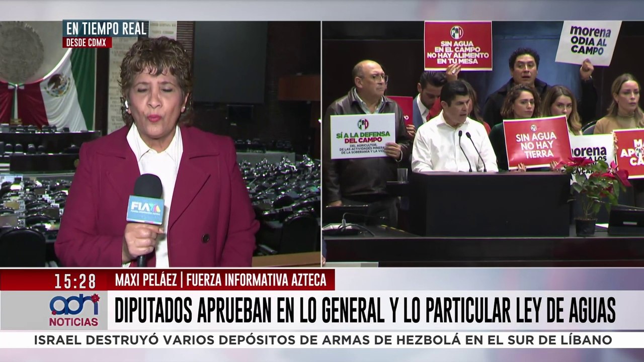 Diputados aprueban en lo particular la Ley General de Aguas - Vídeo ...