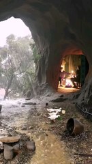 Cave Mountain Resort, Heavy Rain.