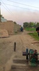 Loose Tire Spins Out of Control and Knocks Man to Ground