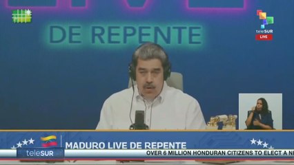 Venezuela | Pres. Maduro leads his program 'Maduro live De Repente'