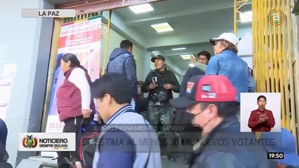 Empadronamiento masivo: La Paz y Chuquisaca proyectan empadronar 30 mil y 10 mil nuevos votantes, respectivamente