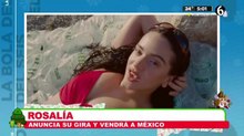 Rosalía anuncia gira y vendrá a México