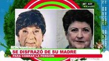 Se disfrazó de su madre para cobrar la pensión