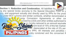 PBBM, inaprubahan ang pagtatapyas ng real property taxes ng independent power producers