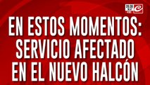 En estos momentos: servicio afectado en El nuevo Halcon