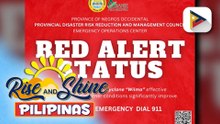 Negros Occidental, naka-red alert bilang paghahanda sa posibleng epekto ng Bagyong #WilmaPH
