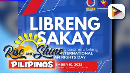 MRT-3, may handog na libreng sakay sa Dec. 10