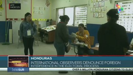 Honduras | International observers denounce foreign interference in the electoral process