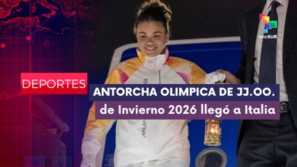 Antorcha de JJ.OO. de Invierno Milan-Cortina 2026 llegó a Italia DEPORTES EDICIÓN CENTRAL 04-12-2025