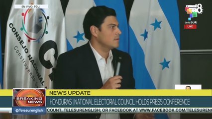 Honduras | National Electoral Council hold press conference