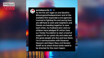 Jamie Lee Curtis Pledges to Donate $1M Toward L.A. Wildfire Relief Efforts | THR News Video