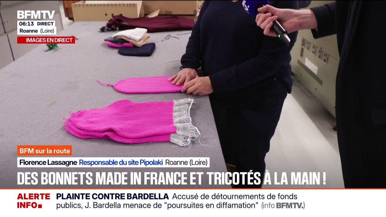 Des bonnets "Made in France" et tricotés à la main