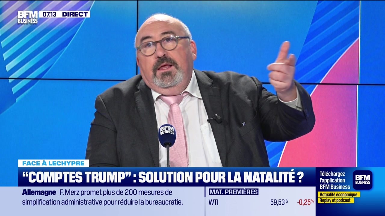 Emmanuel Lechypre face à Raphaël Legendre : "Comptes Trump", solution pour la natalité ? - 05/12